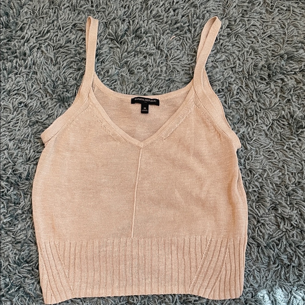 BR Women's Cream Knit Camisole